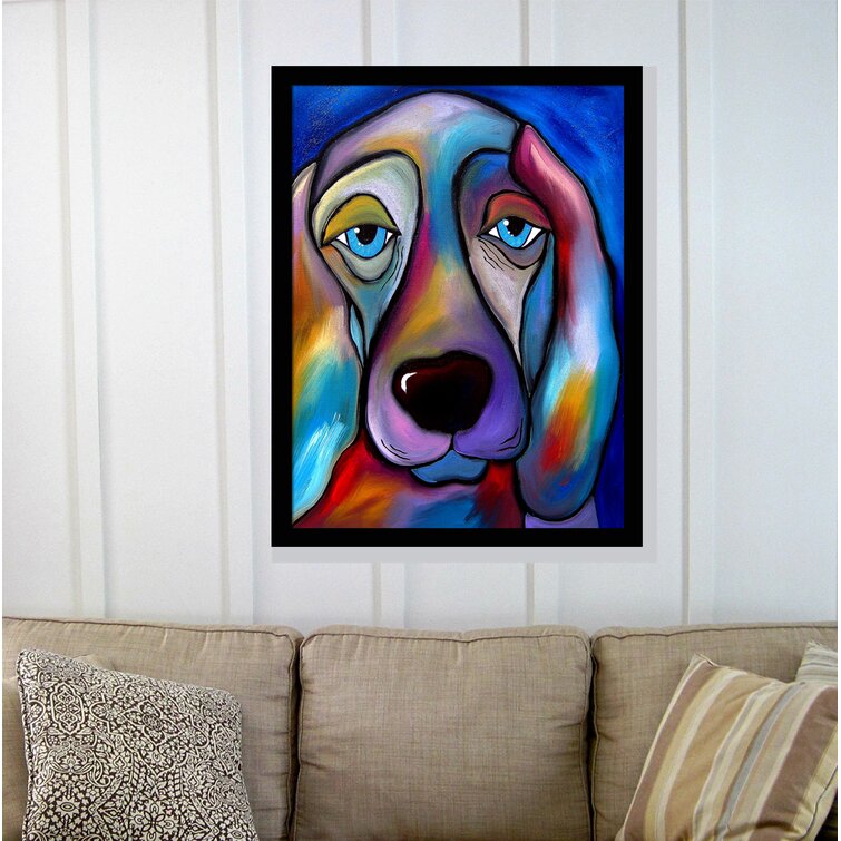 The Regal Beagle Framed On Paper Painting